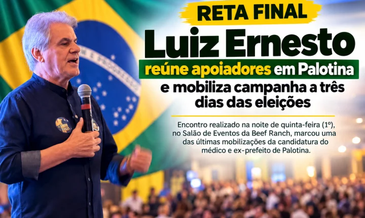 Luiz Ernesto reúne apoiadores em Palotina e mobiliza campanha a três dias das eleições