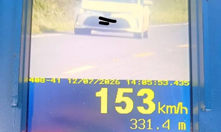 Mais de 1.600 motoristas são flagrados em excesso de velocidade nas rodovias da região Oeste