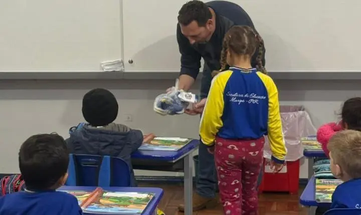 Maripá amplia investimentos na educação com entrega de tênis escolares aos alunos
