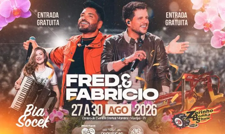 Maripá divulga programação da 26ª Festa das Orquídeas e do Peixe