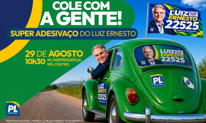Mega adesivaço e abertura da Casa Verde e Amarelo movimentam Palotina neste sábado