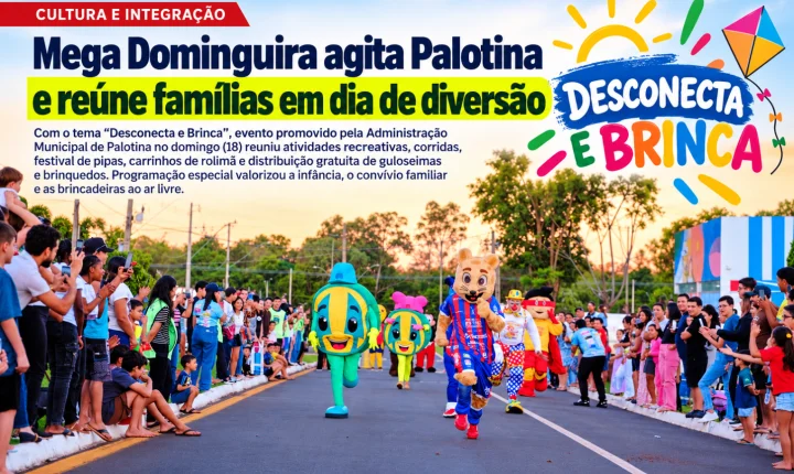 Mega Domingueira agita Palotina e reúne famílias em dia de diversão