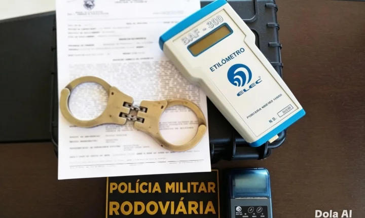 Motorista é preso por embriaguez ao volante durante operação na PR-468