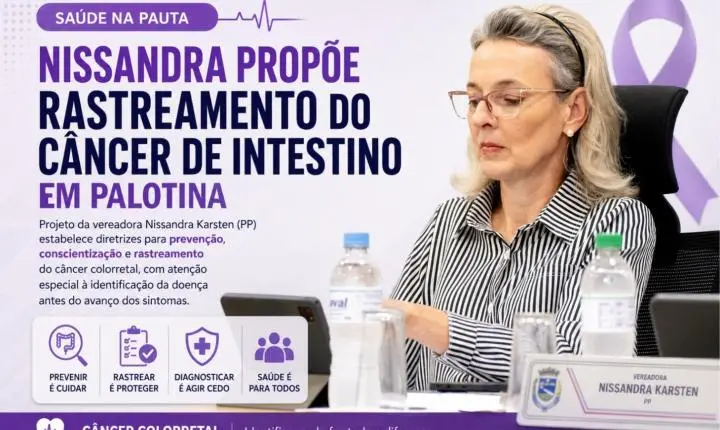 Nissandra propõe rastreamento do câncer de intestino em Palotina