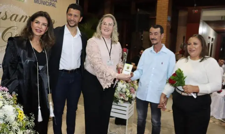 O amor ganha força em Palotina com casamento coletivo de 50 casais no Justiça no Bairro