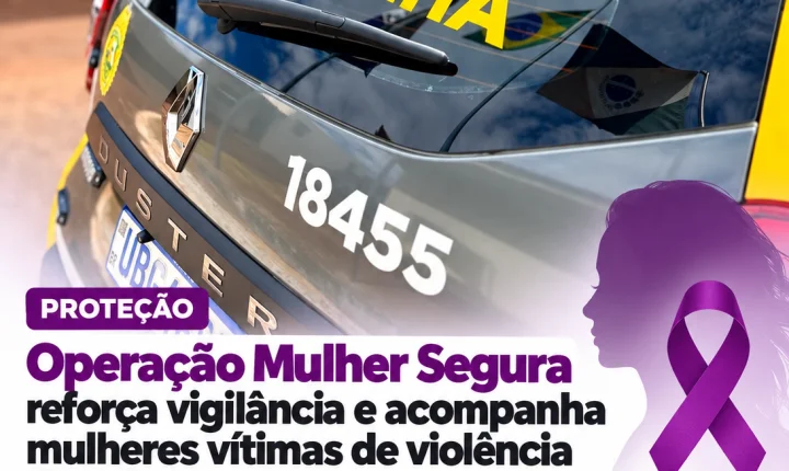Operação Mulher Segura reforça vigilância e acompanha mulheres vítimas de violência doméstica