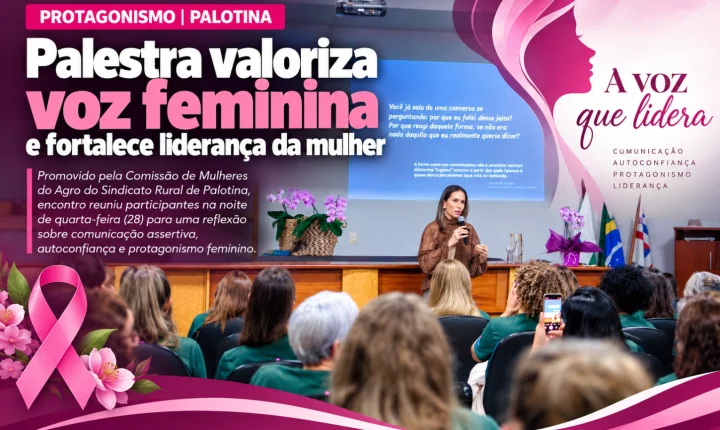 Palestra valoriza voz feminina e fortalece liderança da mulher