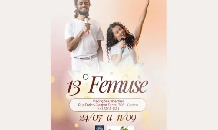  Palotina abre inscrições para o 13º FEMUSE e busca novos talentos da música gospel