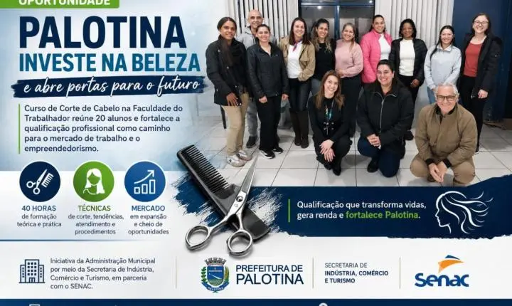 Palotina abre nova frente de qualificação e aposta no setor da beleza como porta de renda