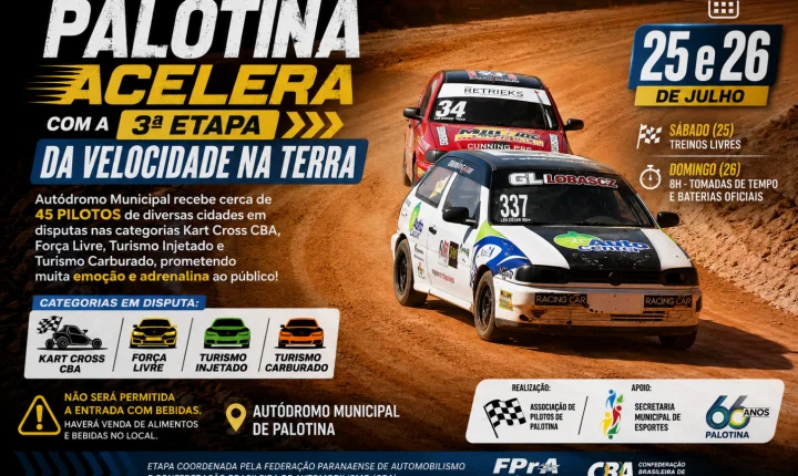 Palotina acelera com a 3ª Etapa da Velocidade na Terra