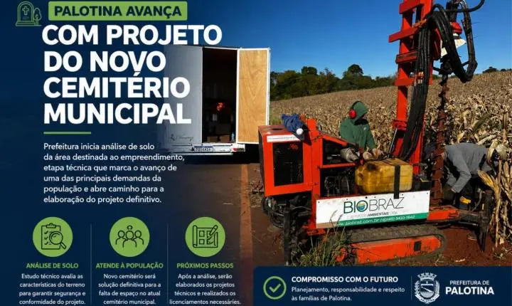 Palotina avança com projeto do novo Cemitério Municipal