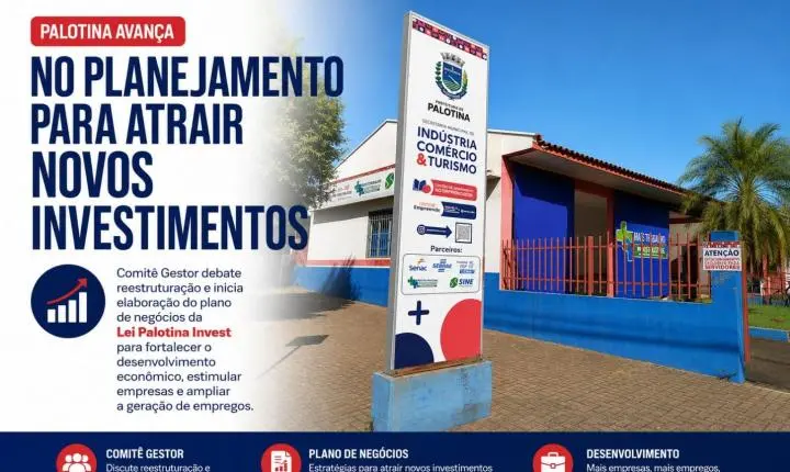 Palotina avança no planejamento para atrair novos investimentos