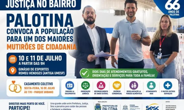 Palotina convoca a população para um dos maiores mutirões de cidadania