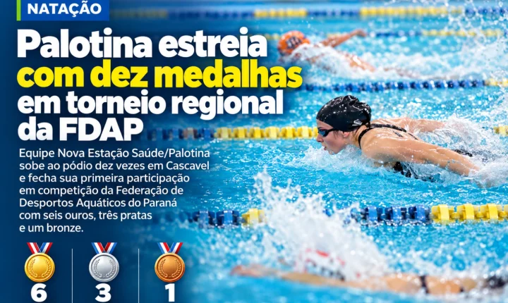 Palotina estreia com dez medalhas em torneio regional da FDAP