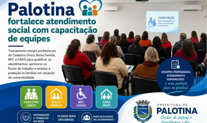 Palotina fortalece atendimento social com capacitação de equipes