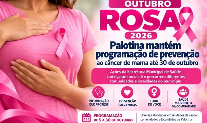 Palotina mantém programação de prevenção ao câncer de mama até 30 de outubro