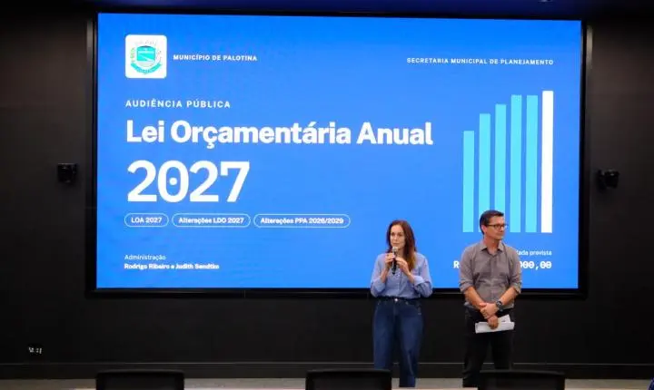 Palotina projeta orçamento de R$ 362,48 milhões para 2027
