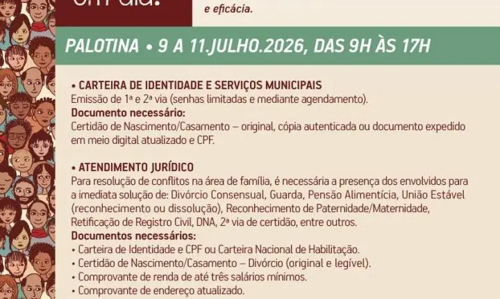 Palotina promove grande ação de cidadania com serviços gratuitos
