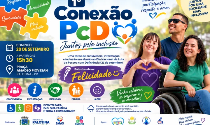 Palotina realiza primeiro Conexão PcD com tarde de convivência, informação e inclusão