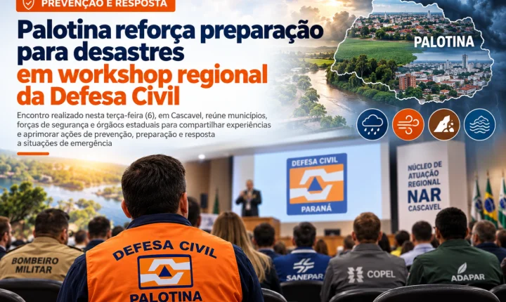 Palotina reforça preparação para desastres em workshop regional da Defesa Civil
