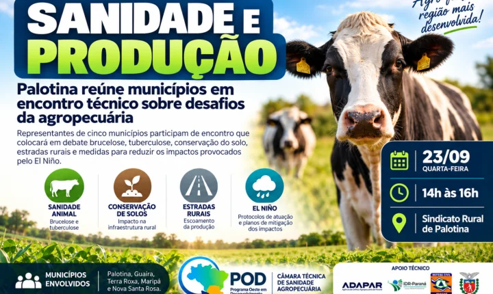 Palotina reúne municípios em encontro técnico sobre desafios da agropecuária