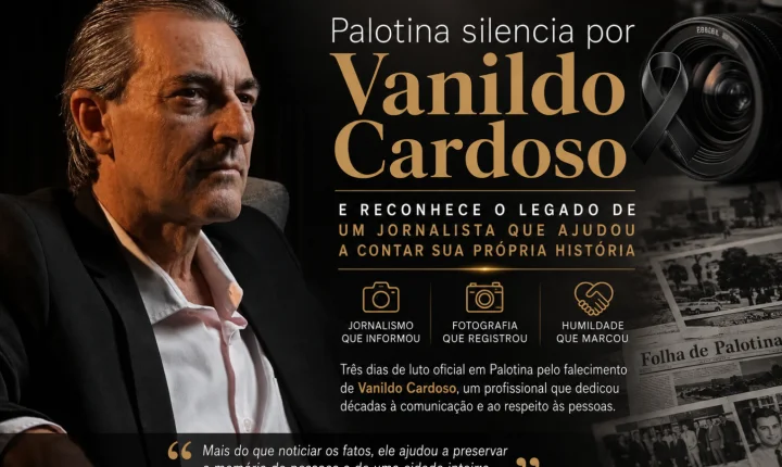 Palotina silencia por Vanildo Cardoso e reconhece o legado de um jornalista que ajudou a contar sua própria história
