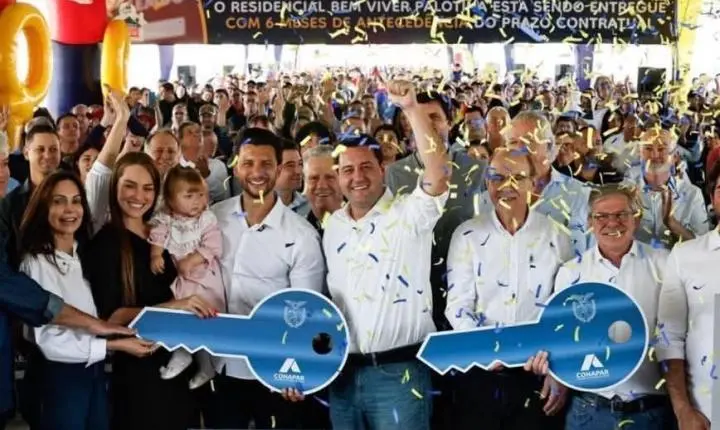 Palotina vive dia histórico: Rodrigo Ribeiro celebra entrega De 1.028 moradias e anuncia novo ciclo de desenvolvimento