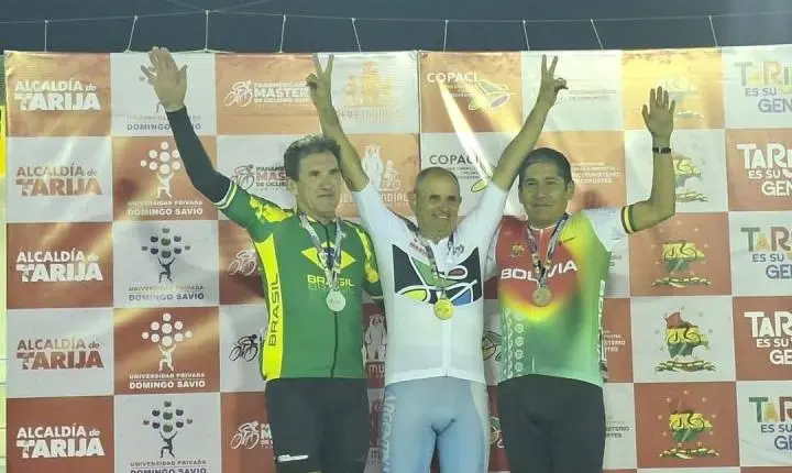 Palotinense brilha no ciclismo com cinco medalhas na Bolívia