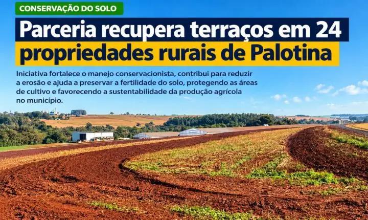 Parceria recupera terraços em 24 propriedades rurais de Palotina