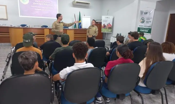 Patrulha Rural promove palestra a jovens do campo e reforça valores de cidadania e responsabilidade