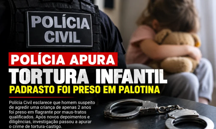 Polícia apura tortura infantil e padrasto foi preso em Palotina