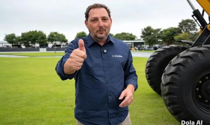 Prefeito anuncia nova Pá carregadeira para reforçar serviços em Maripá