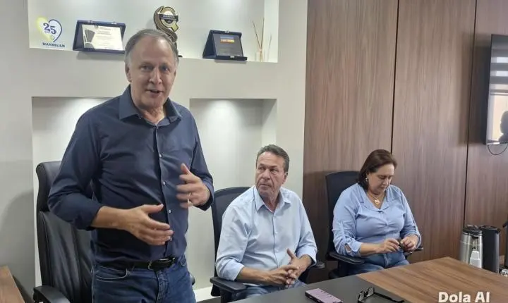 Prefeito de Terra Roxa recebe Márcio Nunes para diálogo político e anúncio de investimentos