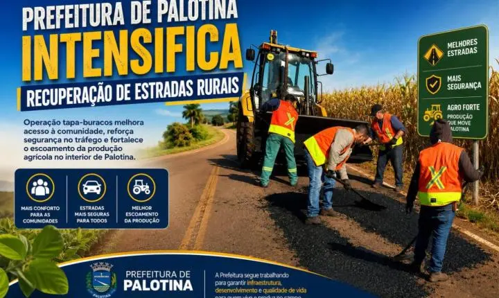Prefeitura de Palotina intensifica recuperação de estrada rurais