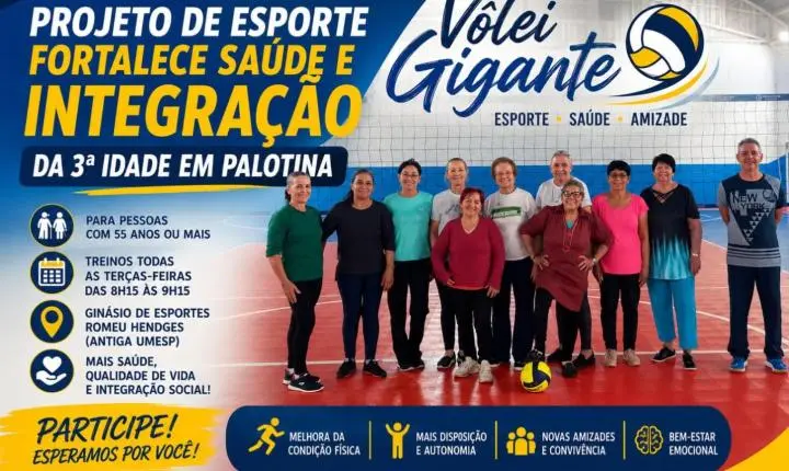 Projeto de esporte fortalece saúde e integração da 3ª idade em Palotina