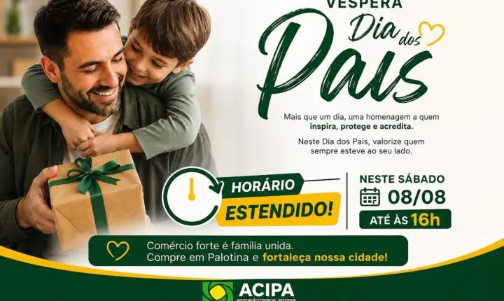 Sábado terá horário especial no comércio