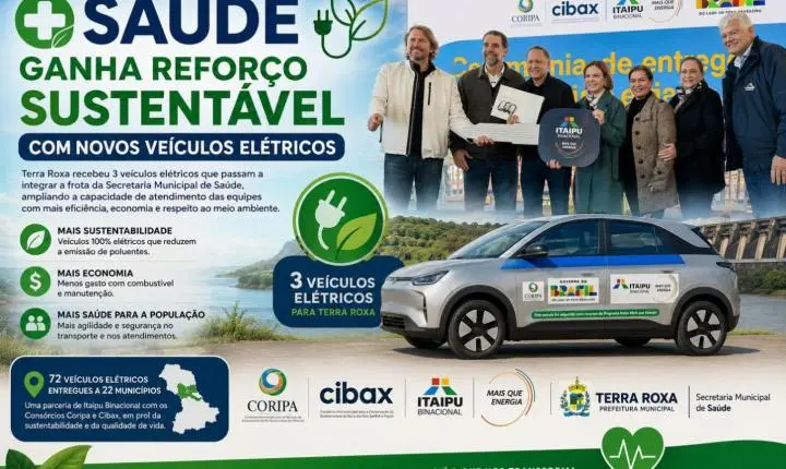 Saúde ganha reforço sustentável com novos veículos elétricos