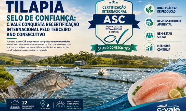 Selo de confiança: C.Vale conquista recertificação internacional pelo terceiro ano consecutivo