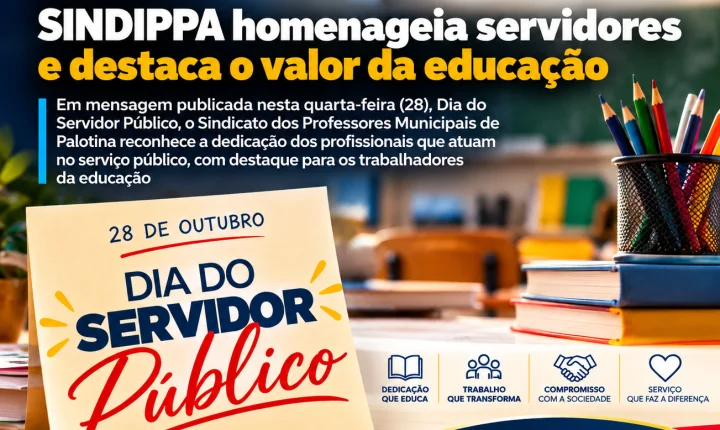  SINDIPPA homenageia servidores e destaca o valor da educação