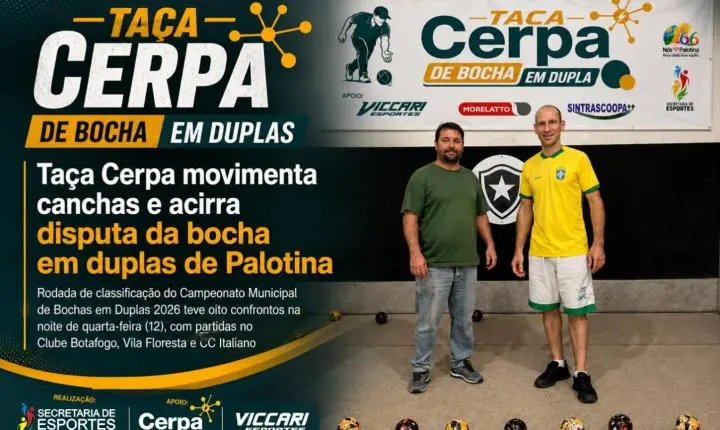 Taça Cerpa movimenta canchas e acirra disputa da bocha em duplas de Palotina