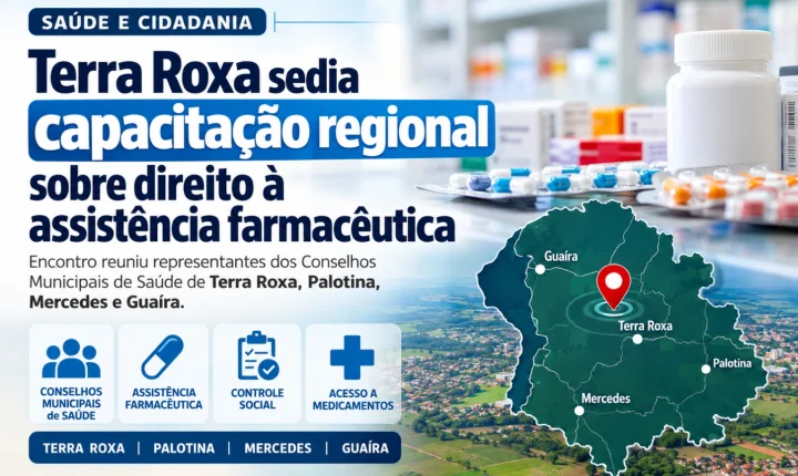 Terra Roxa sedia capacitação regional sobre direito à assistência farmacêutica