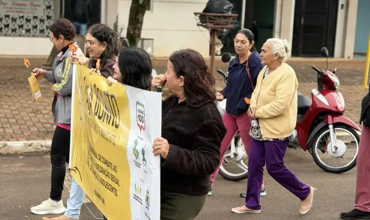 Terra Roxa une comunidade em caminhada contra abuso e exploração infantil