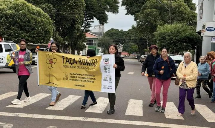 Terra Roxa une comunidade em caminhada contra abuso e exploração infantil