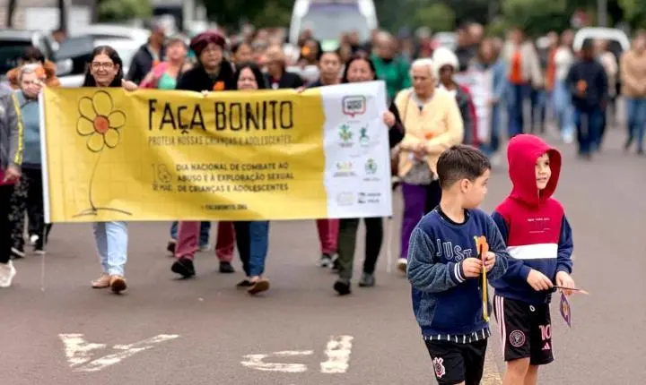 Terra Roxa une comunidade em caminhada contra abuso e exploração infantil