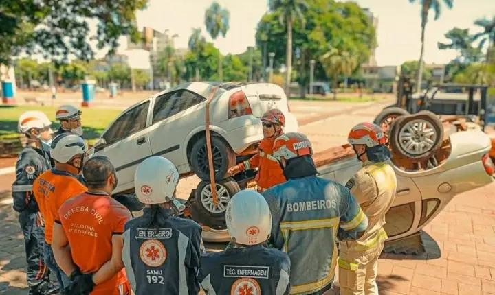 Treinamento integra equipes de emergência em Palotina